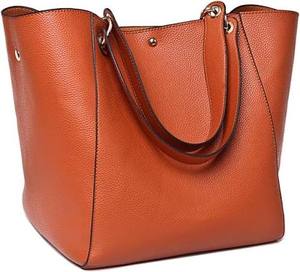 Trendy Faux <b>Leather</b> Handbag Women Sleek Shoulder Carry Style Spacious Interior Fashion <b>Purse</b> Shopping Travel Office Two-Tone Zip - Product Image 3