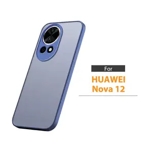 Custodia per telefono in Tpu per Huawei Nova 12 glassato Mobile trasparente personalizzabile a prova di caduta morbida opaca sensazione di pelle chiara antiurto SJK358