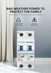 MOREDAY Disyuntor Miniatura Aire Solar Interruptor de Corriente Eléctrica <span class=keywords><strong>DC</strong></span> Mcb 40 Amp 2P 3P 4P 63A Mini Sistema Solar Pv 20000 Veces - Product Image 3
