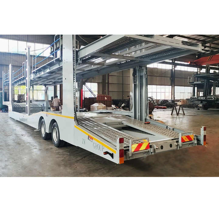 ZW Group Brand New 2 Axle Steel Car Carrier Semi Trailer Car Trailers