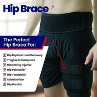Attelle de compression pour la cuisse, soulagement de la douleur du nerf sciatique, pour les articulations de la hanche et de l'aine, l'arthrite, avec protection complète