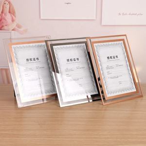 Cadre <span class=keywords><strong>photo</strong></span> <span class=keywords><strong>en</strong></span> <span class=keywords><strong>verre</strong></span> pour licence commerciale, certificat, <span class=keywords><strong>photo</strong></span> 4x6, 5x7, 8x10, A4, cadre <span class=keywords><strong>photo</strong></span> <span class=keywords><strong>en</strong></span> <span class=keywords><strong>verre</strong></span> cristal, décoration de table - Product Image 5