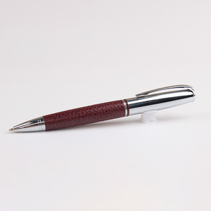 Bolígrafo de Sublimación Promocional de Regalo de Lujo GemFully, Bolígrafo de Metal con Cuero PU Rojo para Empresarios - Product Image 6