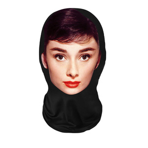 Masque de cyclisme respirant avec impression visage LeBron James, couvre-chef de sport d'extérieur unisexe, protection solaire en maille amusante, sous licence, marque privée - Product Image 2
