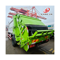 Camion compacteur de déchets d'occasion en bon état avec moteur diesel, camion de collecte et de transport de déchets à vendre