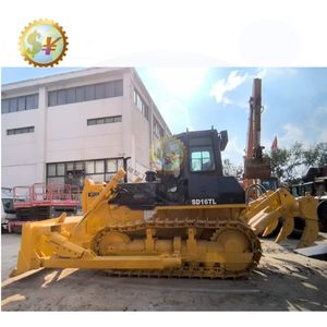 Shantui SD16TL Petit bulldozer Équipement de seconde main pour l'état des terres humides et des marécages avec noyau de roulement de moteur Composants de boîte de vitesses SD16 - Product Image 1