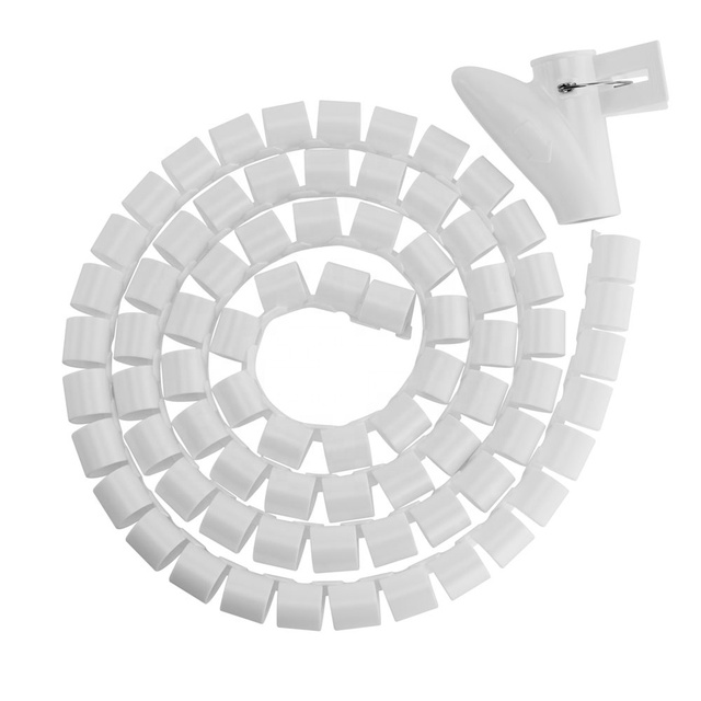 20mm of Width Spiral Flexible Polyethylene Cable Protective Cover