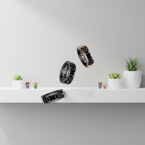 Anillo Inteligente SR16 de Acero Inoxidable con Pantalla, Contador de Pasos, Compartimento de Carga, Control de Gestos y Monitoreo de Calidad del Sueño - Product Image 2