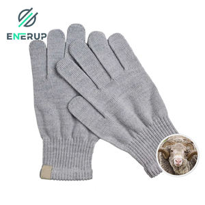 Enerup kış sihirli eldiven dokunmatik ekran kadın erkek sıcak streç örme merinos yünü eldivenler dekoratif desen akrilik eldiven - Product Image 2