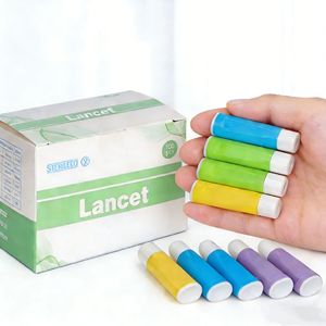 चिकित्सा डिस्पोजेबल बाँझ वसंत-लोडेड लैनसेट डिस्पोजेबल परिधीय रक्त संग्रह सुई 21/23/26/28g रक्त ग्लूकोज लैनसेट - Product Image 1