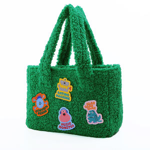 Orsacchiotto di pile Sherpa piccola <span class=keywords><strong>Vera</strong></span> Tote Bag peluche sotto le ascelle da donna soffice borsa a tracolla - Product Image 2