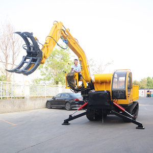 Fabrikpreis 8 Tonnen Hydraulischer Raupendumper Heimgebrauch Gummiketten-<span class=keywords><strong>Dumper</strong></span> Garten-Raupentransporter mit Holzgreifer - Product Image 5