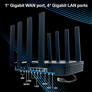 โมเด็ม<span class=keywords><strong>ราคา</strong></span>โรงงาน 5G ซิมการ์ดเราเตอร์ AX3000 4/5G รองรับซิมคู่ CPE Wifi6 เราเตอร์ MT7981B Openwrt 2.4g 5.8g เราเตอร์ไร้สายแบบดูอัลแบนด์ - Product Image 3