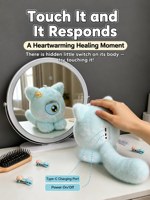 KI-Roboter-Begleiter Interaktive Plüschpuppe für Kinder Sprachlern-Geschenk Geschichtenerzähler Roboter aus Silikon