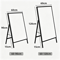Cadre d'affichage pliable, boîte à lumière, panneau publicitaire portable à LED alimenté par batterie, support d'affichage lumineux à ouverture rapide 5000