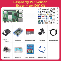 Papan Pengembangan Raspberry Pi 5 Generasi 5B/4B, Motherboard Raspberry Pi 5 8GB, Kit Pemrograman Python AI Baru Asli