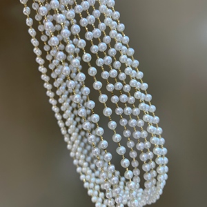 Wholesale Available, Memory <b>Wire</b> Starry Sky Natural Pearl Necklace with 925 <b>Sterling</b> <b>Silver</b> Accessories, Fashion Clavicle Neckla - Product Image 2