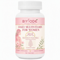 Comprimés multivitaminés quotidiens pour femmes, marque privée OEM, 100 % Valeurs Nutritionnelles Recommandées, formule personnalisée, fabricant Nigéria