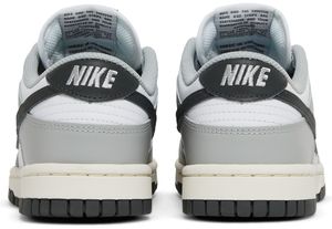 Chaussures décontractées pour femmes Wmns Dunk Low Light Smoke Grey en cuir véritable, bout rond, à lacets, semelle en caoutchouc amortie, avec logo, toutes saisons - Product Image 3