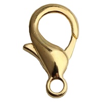 Fermoir mousqueton en alliage électroplaqué pour accessoires de bijoux DIY, pendentifs de collier et anneaux de connexion faits main