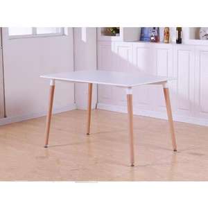 Nouvelle Arrivée 2026 : Ensemble <span class=keywords><strong>Table</strong></span> à Manger en Bois avec 6 Chaises – <span class=keywords><strong>Table</strong></span> à Manger Moderne pour la Maison - Product Image 4