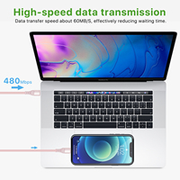 Cable de Datos con Logotipo Personalizado, Carga Rápida, Tipo-C a Tipo-C, 1m, Ecológico, Carcasa de Silicona y Aluminio, para iPhone y Cámara
