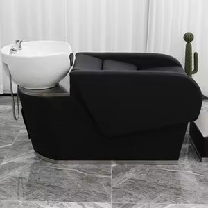 Sillón de Lavado Profesional de Alta Calidad para Salón de Belleza, Moderno, con Reposacabezas y Lavabo - Product Image 2