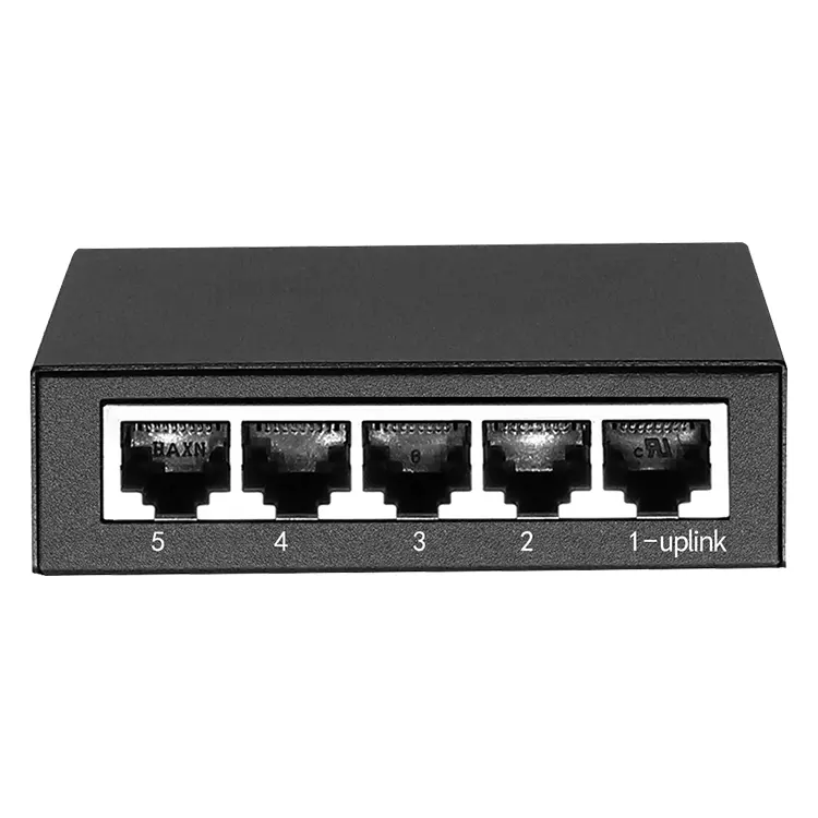 Oem/Odm 5 Poorten Gigabit Onbeheerde Desktop Vlan Ondersteuning Hub 10/100/1000base-tx Ethernet Switch