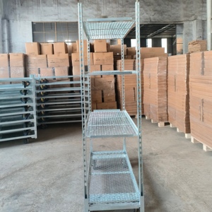 Carrito de vivero de diseño moderno, el mejor vendedor danés, transporte de plantas multiestante barato con cuatro ruedas - Product Image 3