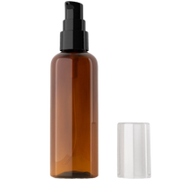 Flacon à pompe de lotion cosmétique en plastique vert ambré personnalisé écologique PET 100ml 150ml 200ml 300ml 500ml