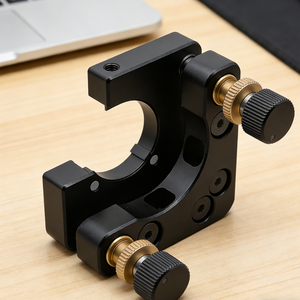 Support de miroir 2 axes en acier inoxydable usiné CNC - Électroérosion à fil - Certifié ISO9001 - Charge lourde - Échantillon rapide pour équipement laser - Product Image 1