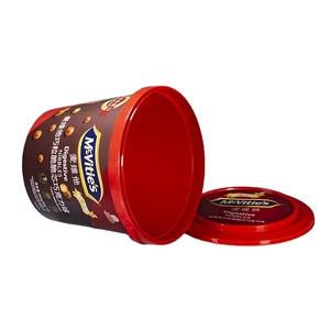 Cubo <span class=keywords><strong>de</strong></span> helado <span class=keywords><strong>de</strong></span> 5,2 L PP con tapa y ASA, logotipo personalizado IML, gran capacidad, reutilizable, duradero - Product Image 3