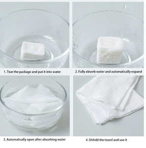 Oem Dùng Một Lần Nén Mặt Khăn Nhanh Chóng Khô Mini Không Dệt Khăn Viscose Xách Tay Cho Món Quà Kỳ Nghỉ Du Lịch Ma Thuật Mặt Khăn - Product Image 6