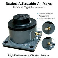 Support d'isolation des vibrations à coussin d'air en caoutchouc néoprène et acier au carbone basse fréquence série LIVA SA pour instruments de précision