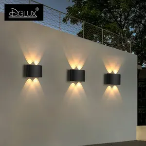 DGLUX-LED Außenwand lampe, wasserdicht, Auf und Ab Leuchtende Beleuchtung, Garten dekoration, Ac85-265V