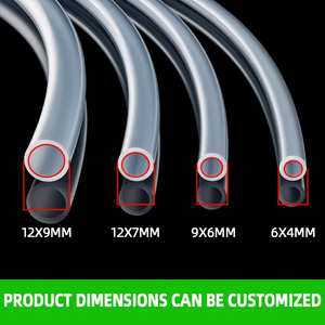 أنابيب مياه سيليكون بالجملة، قابلة للقطع حسب الحجم المطلوب، شفافة، متينة، قابلة لإعادة الاستخدام، عديمة اللون والرائحة - Product Image 1