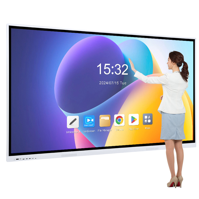 75 85 98 Inch Flat Panel 4k Multi Touch Smart Board Interactive Whiteboard with Built-In Annotation Tools for Collaborative Work