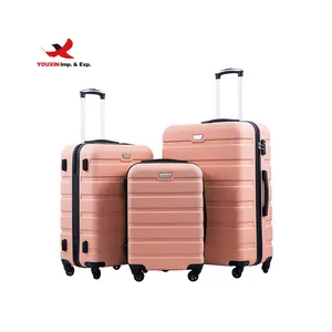 ABS PC valigie bagaglio bagaglio a mano borse da viaggio valigia cabina set valigia rigida personalizzata