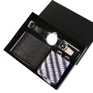 Men's Business <b>Gift</b> Set Tie Watch Wallet Valentine'S Day <b>Gift</b> For Boyfriend Practical <b>Gift</b> Box - Product Image 4