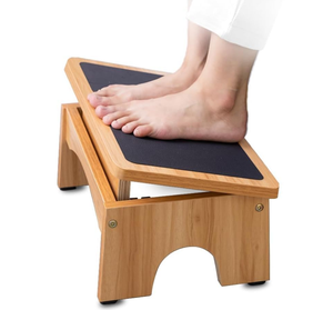 Repose-pieds réglable pour sous le bureau, inclinaison réglable à 3 niveaux, tabouret de 7 "pour enfants et adultes, tabouret ergonomique soulage l'enflure - Product Image 1