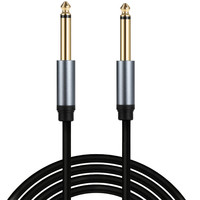Câble de performance pour guitare électrique mono 6,35 mm - Mâle-mâle - Conducteur en cuivre pour la connexion d'un mixeur audio, d'un amplificateur et d'un microphone