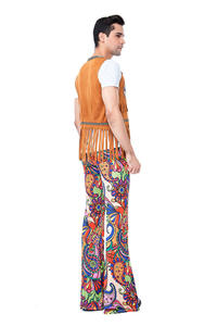 Nouveaux styles 2026 – Costume de <span class=keywords><strong>couple</strong></span> Halloween années 70 rétro hippie <span class=keywords><strong>disco</strong></span> – Costume indien primitif autochtone pour homme - Product Image 4