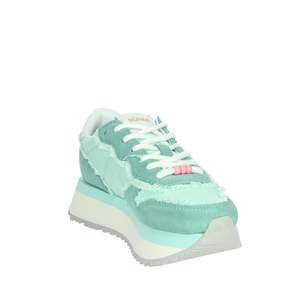 Baskets pour femmes Sun68 Z35216 en toile vert aqua, chaussures tendance - Product Image 5