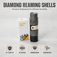 AQ BQ NQ HQ PQ HWT Double Pad Natural Diamond Reaming Shell untuk Pengeboran Inti Eksplorasi Pertambangan Geologi