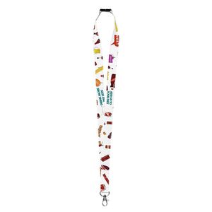 High Quality Custom Polyester Lanyard Eco-Friendly and Silk Screen Printed Manufacturer's Cartoon RPET Lanyard
