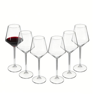 Verre à vin rouge et champagne en plastique rigide, style très prisé pour le commerce extérieur, à pied haut, grande capacité, haut de gamme, épaissi, pour bar et fêtes - Product Image 2