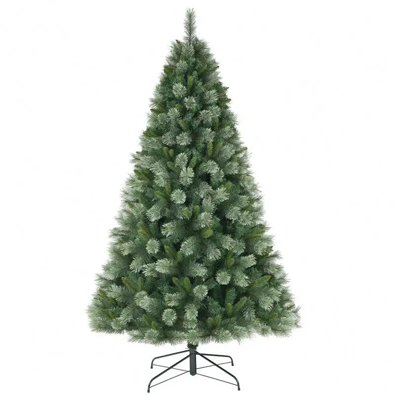 2024 nuevo regalo con bisagras abeto árbol de Navidad plegable decorativo árbol de Navidad PE Artificial PVC con soporte