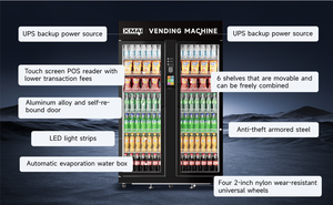 Distributeur automatique intelligent XMAI de grande capacité (1100 litres) avec paiement Apple <span class=keywords><strong>Pay</strong></span> et Google <span class=keywords><strong>Pay</strong></span> pour centre commercial - Product Image 6