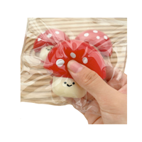 Nouveauté Jouet de champignon en caoutchouc fait à la main Jouet à presser à rebond lent Cadeau pour enfants Jouet de champignon en caoutchouc à presser