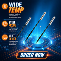 Sensor Termistor NTC 10K 3950 Huikong, Sonda de Temperatura Impermeable, China Continental